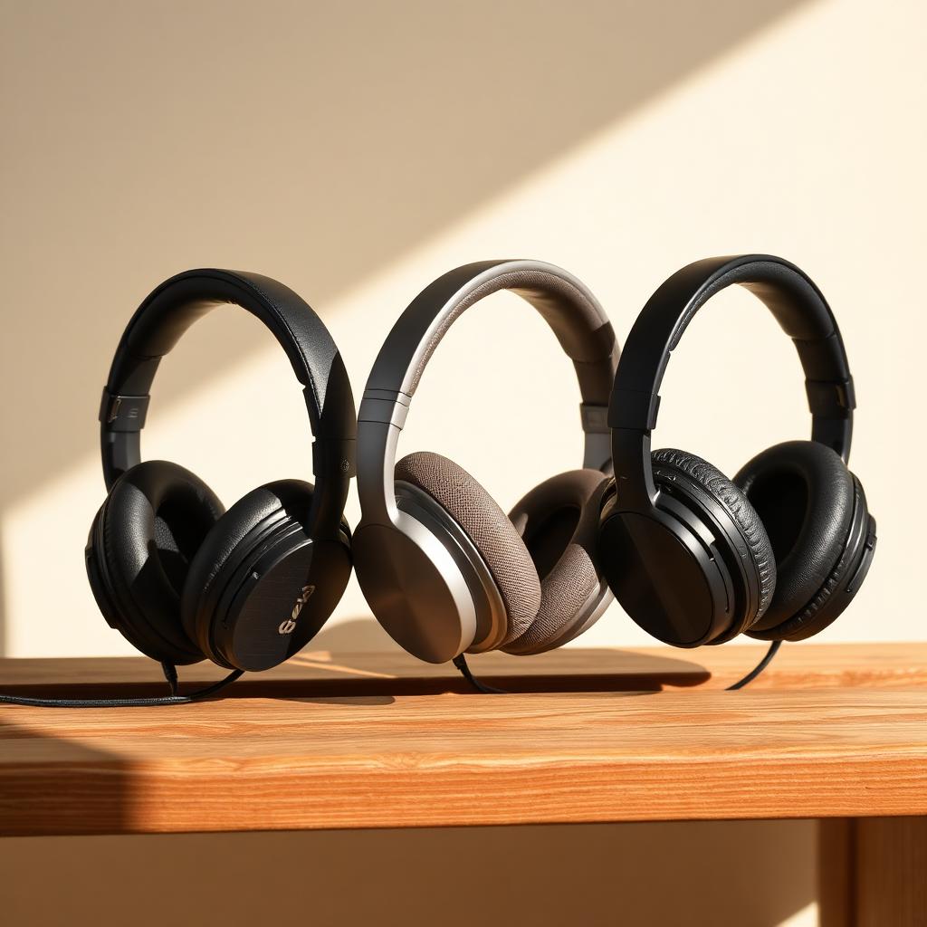 Auriculares con cancelación de ruido sobre una mesa
